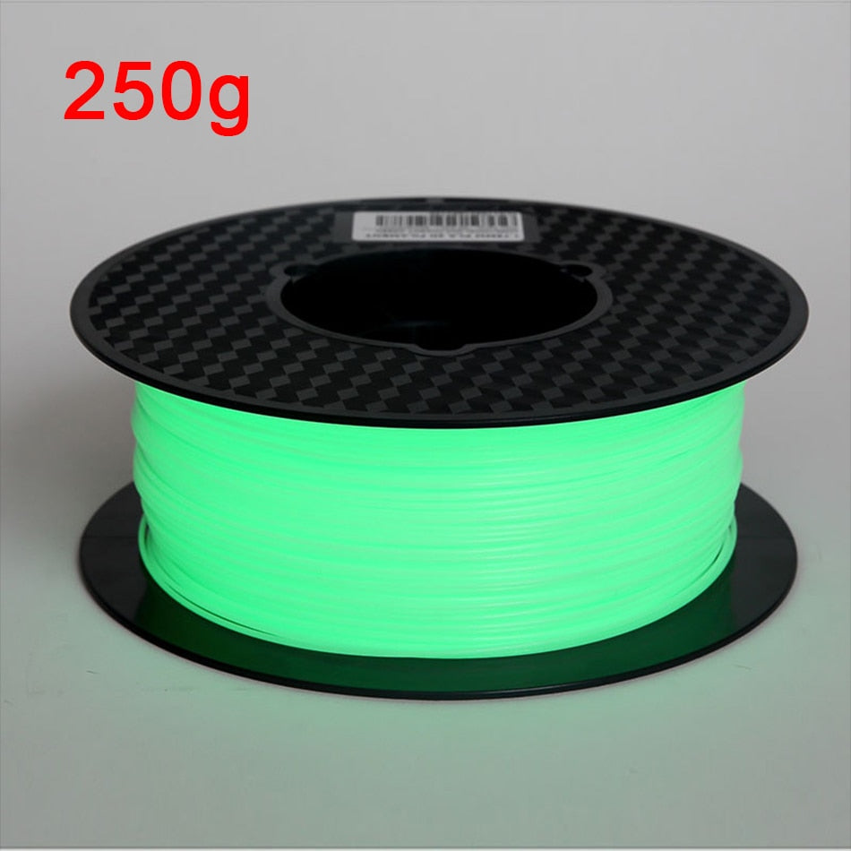 Filament PLA phosphorescent Noctilucous Vert,Bleu,Arc-en-ciel