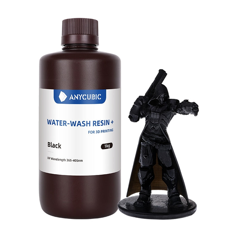 ANYCUBIC résine de lavage à l'eau pour imprimante 3D LCD haute précision faible odeur faible viscosité impression 3D Photopolymère Standard