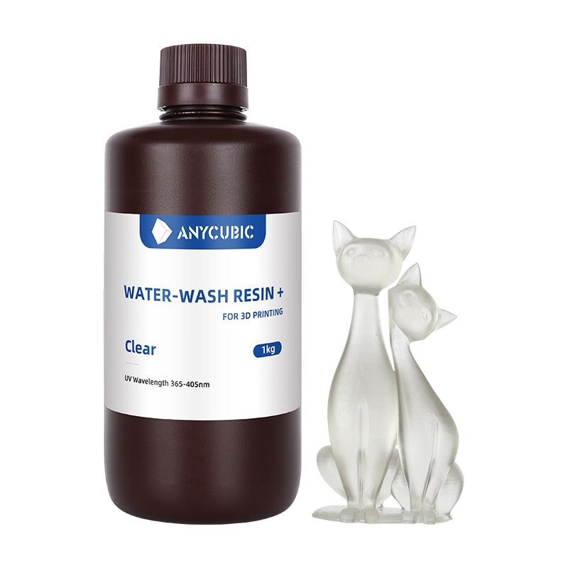 ANYCUBIC résine de lavage à l'eau pour imprimante 3D LCD haute précision faible odeur faible viscosité impression 3D Photopolymère Standard