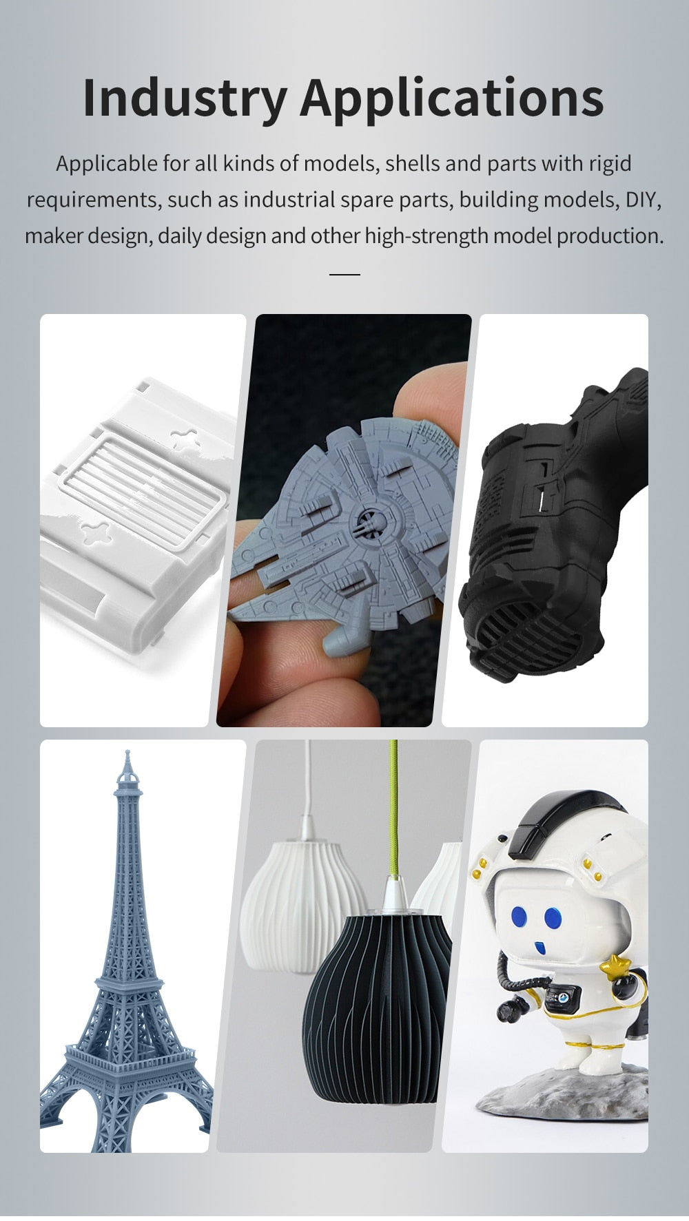 ANYCUBIC Résine flexible résistante aux UV Haute ténacité Haute rigidité Haute résistance aux chocs et haute précision