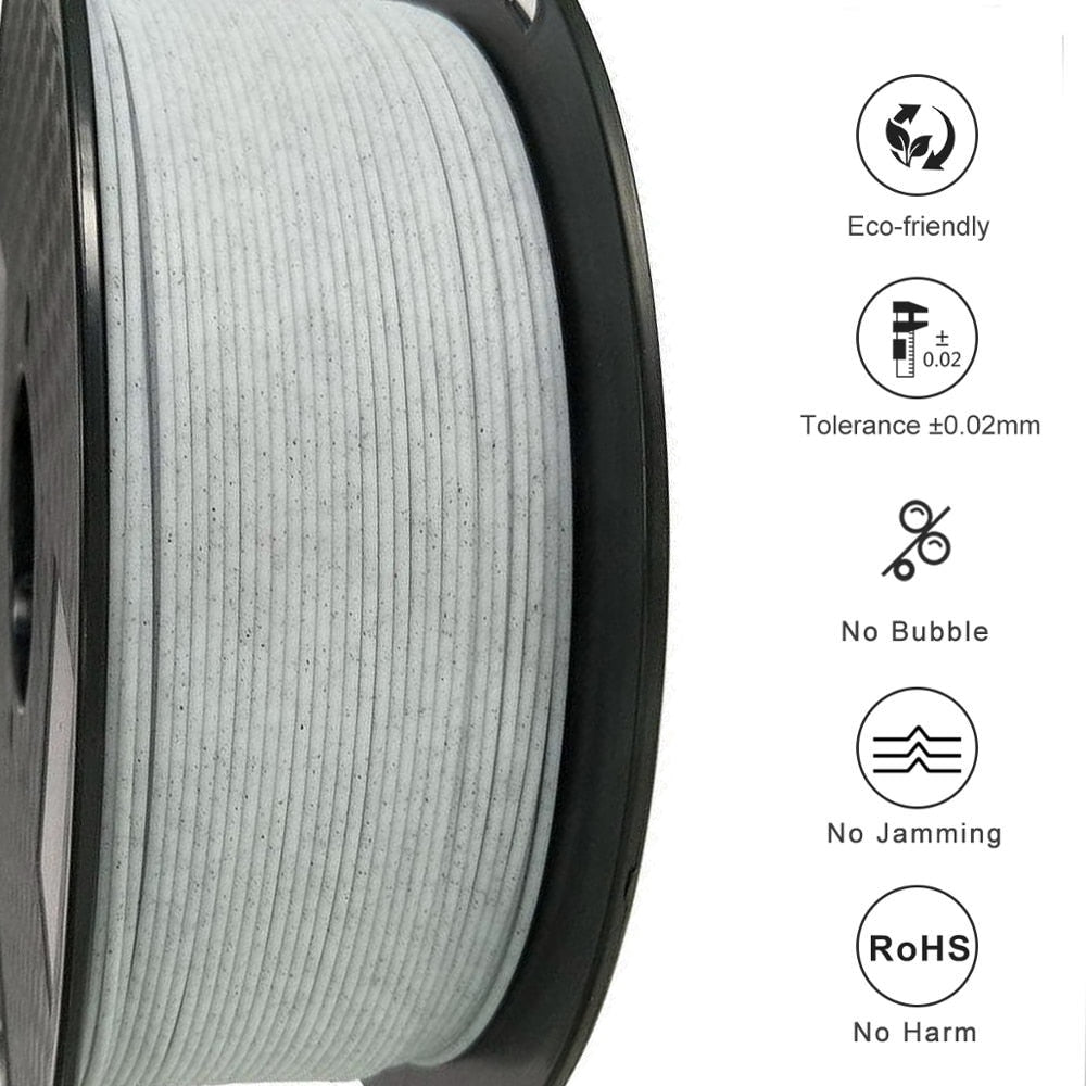EasyThreed Filament PLA 1.75mm Immitation Bois/Marbre/Bois coloré