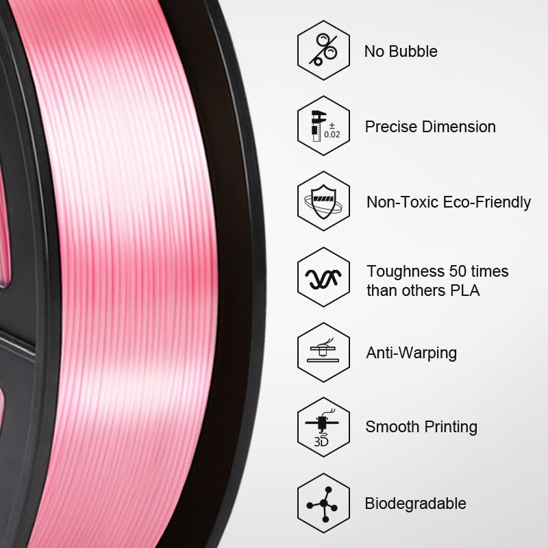 SUNLU PLA SILK Filament 1.75 mm 1KG/330M