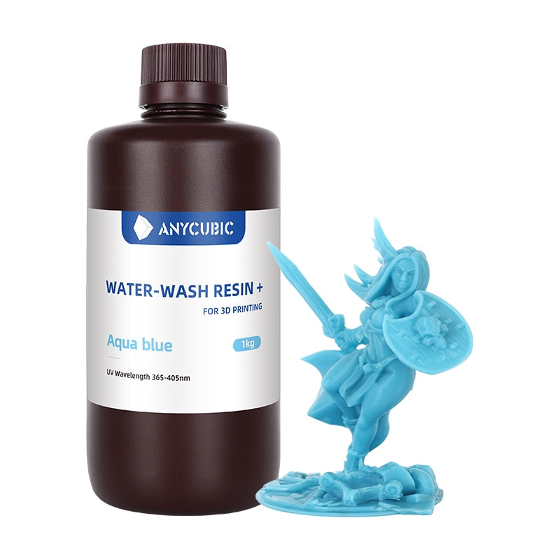 ANYCUBIC résine de lavage à l'eau pour imprimante 3D LCD haute précision faible odeur faible viscosité impression 3D Photopolymère Standard