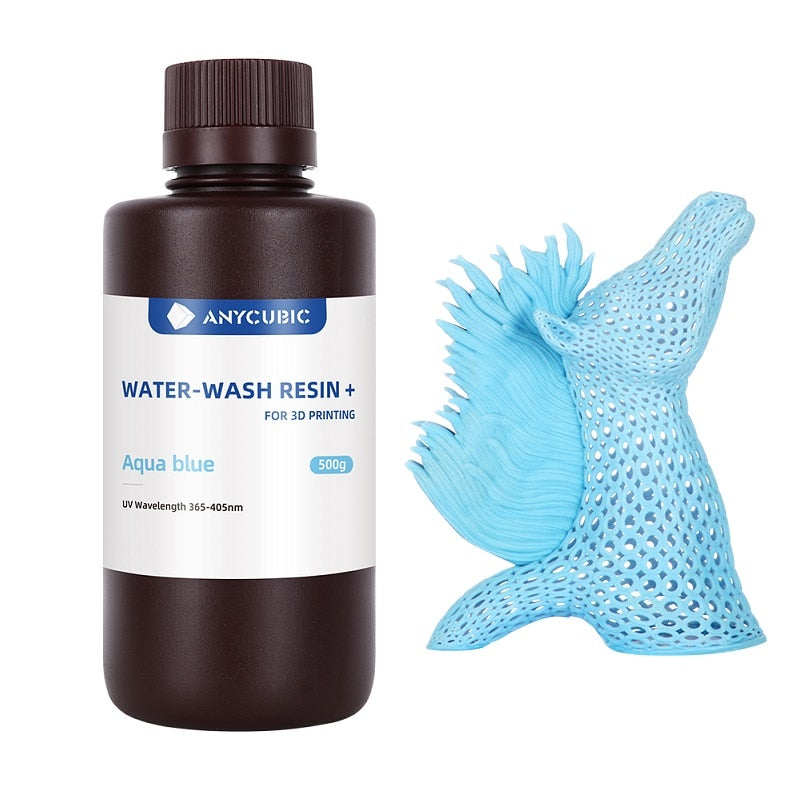 ANYCUBIC résine de lavage à l'eau pour imprimante 3D LCD haute précision faible odeur faible viscosité impression 3D Photopolymère Standard