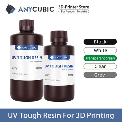 ANYCUBIC Résine flexible résistante aux UV  Haute ténacité Haute rigidité Haute résistance aux chocs et haute précision