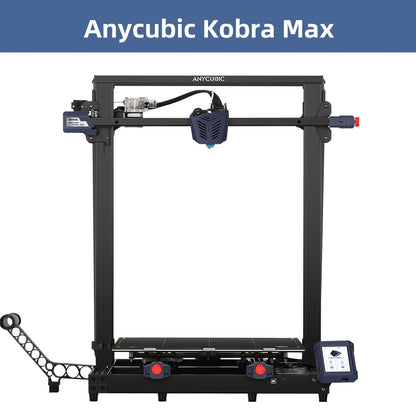 ANYCUBIC KOBRA MAX 400*400*450mm Imprimantes 3D FDM de grande taille d'impression avec extrudeuse directe à double axe Z à mise à niveau automatique