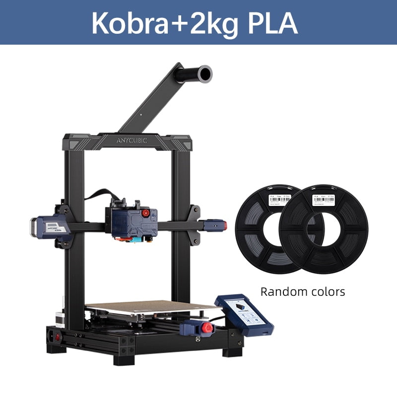 ANYCUBIC KOBRA Imprimantes 3D FDM Mise à niveau automatique à 25 points Grande taille de construction avec impression 3D par extrudeuse directe 220 * 220 * 250 mm