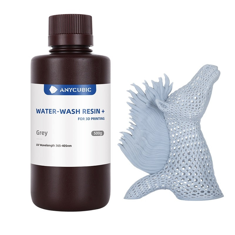 ANYCUBIC résine de lavage à l'eau pour imprimante 3D LCD haute précision faible odeur faible viscosité impression 3D Photopolymère Standard