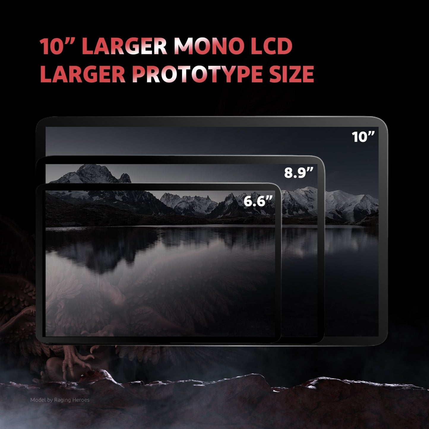 ELEGOO SATURN 2 Mono MSLA Résine UV Photopolymérisable 8K LCD Imprimante 3D 10''' Taille d'impression LCD 8K 219*123*250mm