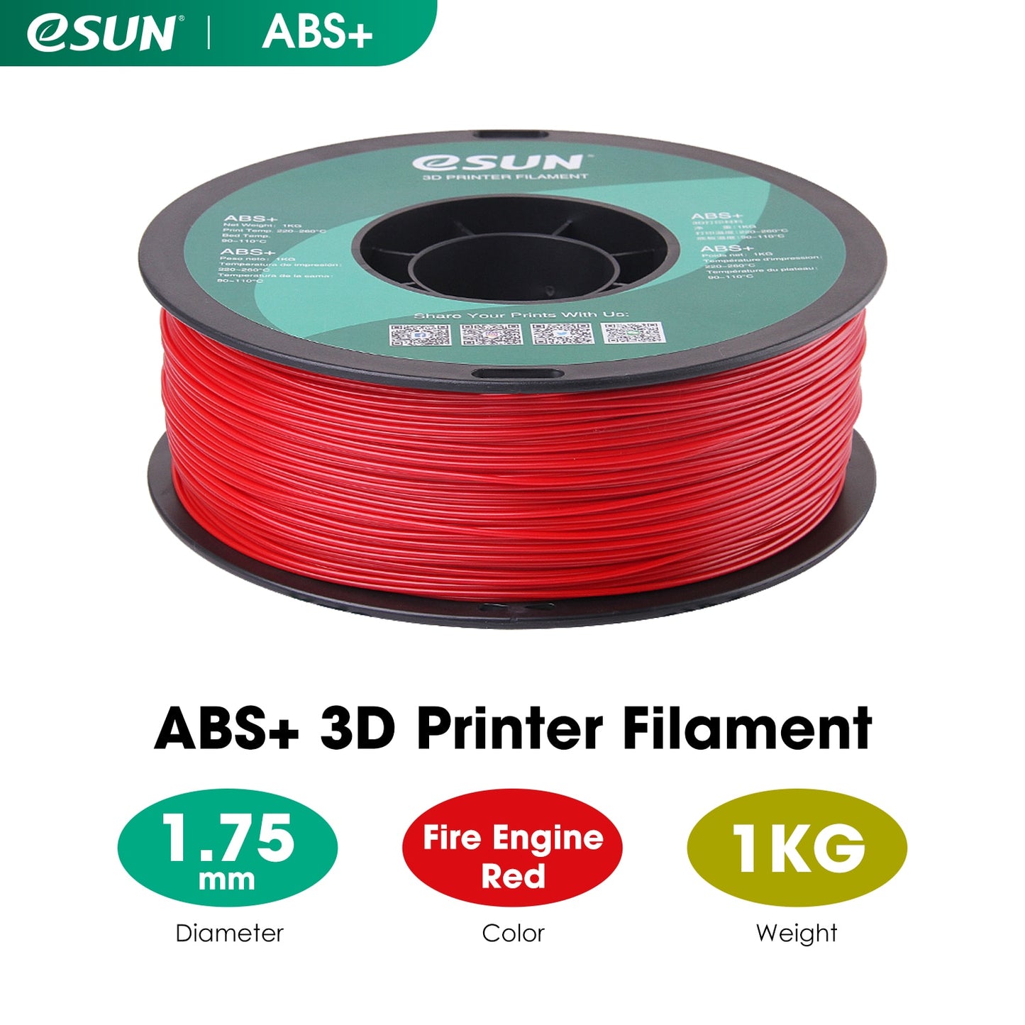 eSUN Filament ABS+ 1.75mm 1kg